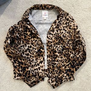 LulaRoe XXS cheetah jacket